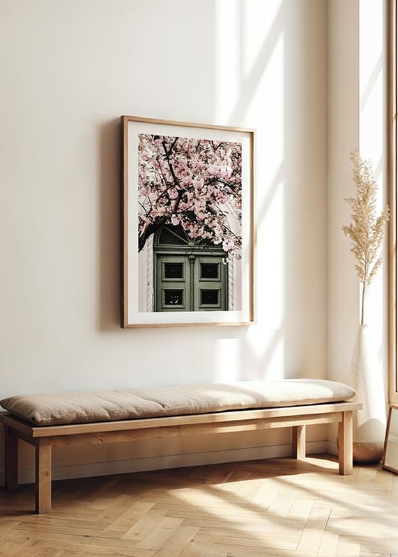  Pink Flowers Green Door crossfade